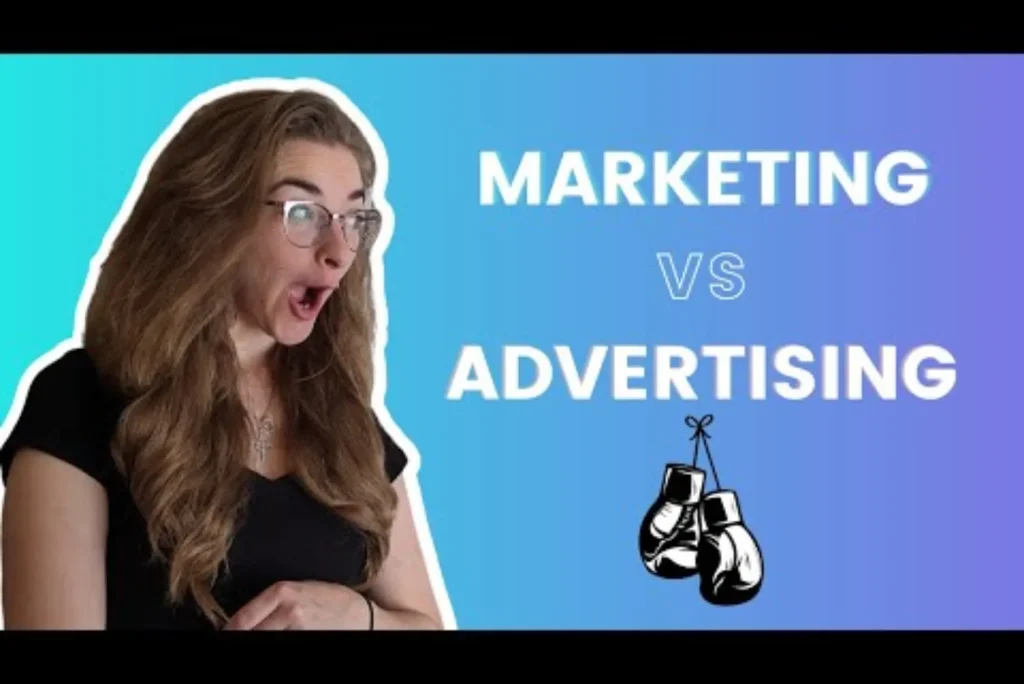 diff between marketing and advertising